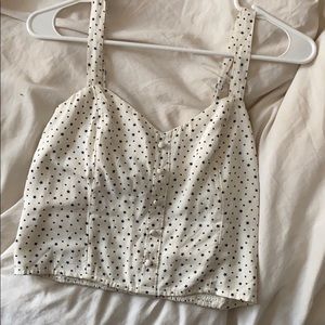 Abercrombie White Crop Tank